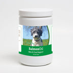 Healthy Breeds Aussiedoodle Aceite de Salmón en Masticables Blandos, 120 unidades