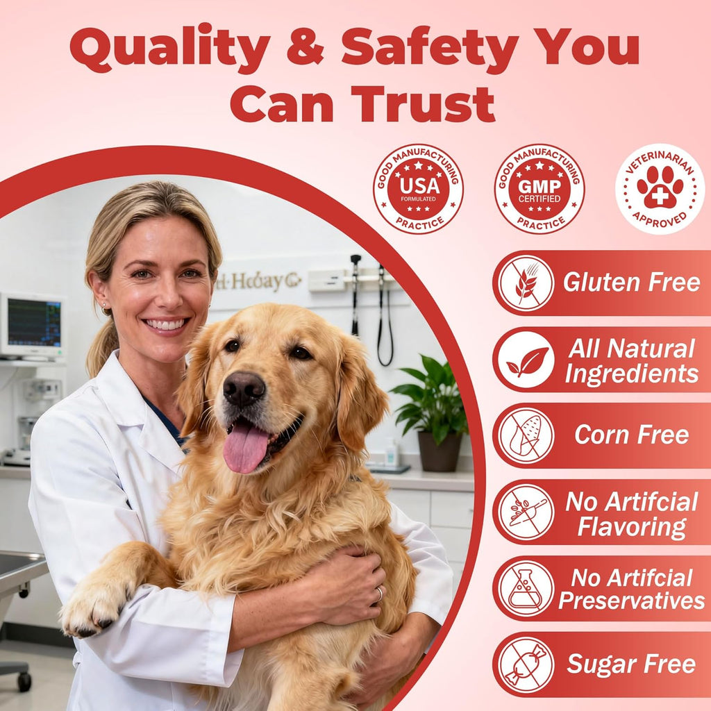 VivaElixir Suplemento para Bultos en Perros - Masticables Inmunológicos con Hongos y Curcumina, 150 uds