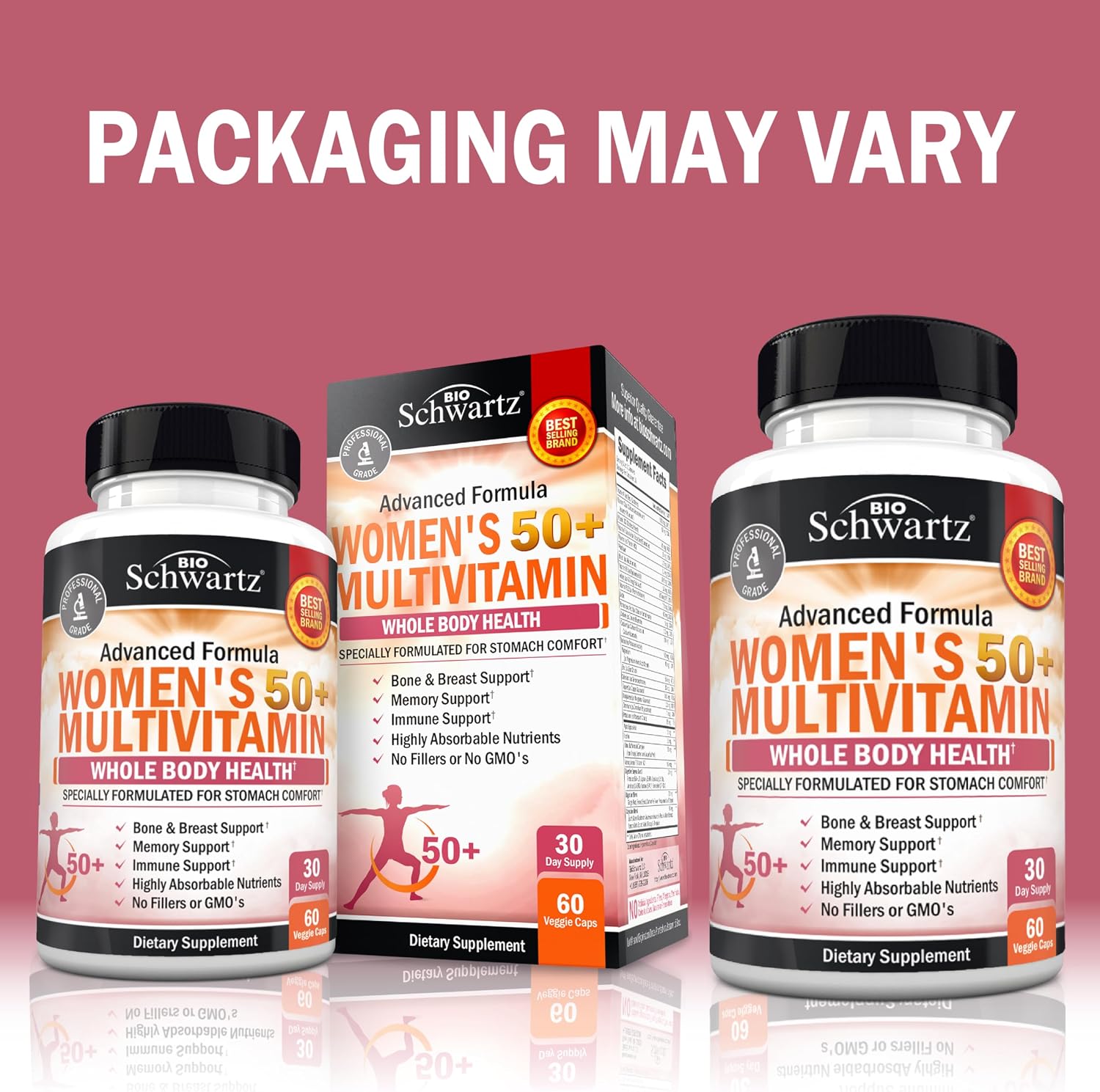 BioSchwartz Multivitamínico Diario para Mujeres 50+ - 60 Cápsulas