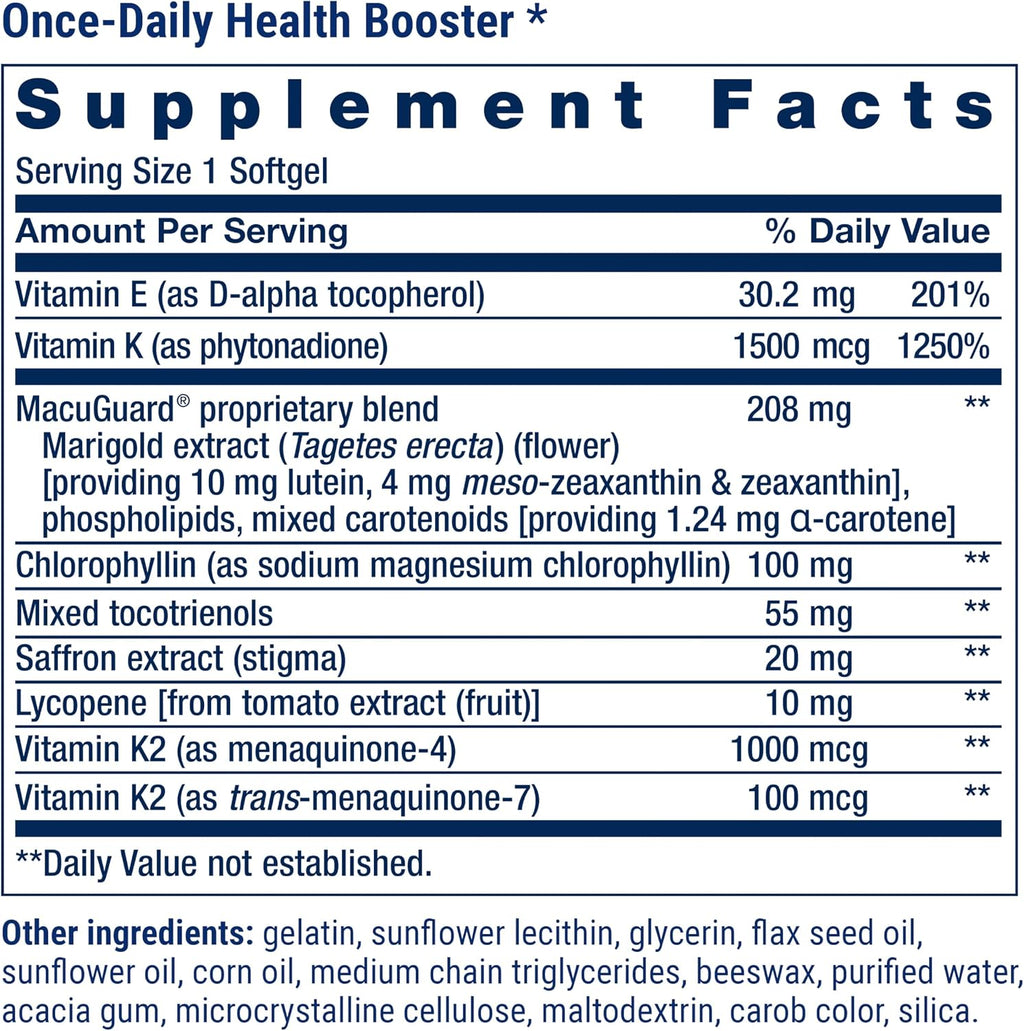 Life Extension Comprehensive Nutrient Packs Advanced - 30 Sobres con Multivitamínico, Curcumina, Aceite de Pescado y CoQ10