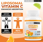 Maximize Within Vitamina C Liposomal - Absorción Mejorada, 60 Cápsulas