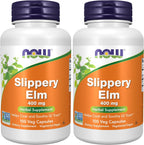 Now Foods Olmo Americano (Slippery Elm) - 100 Cápsulas de 400 mg