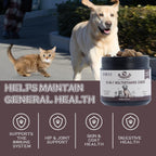 Best Buddy Multivitamin 15-en-1 Snacks para Perros y Gatos, Suplemento Completo para la Salud con Apoyo Articular + Enzimas Digestivas, Vitaminas y Suplementos para Perros sin Cereales para Piel y Pelaje (Tocino/Cerdo, 225g)