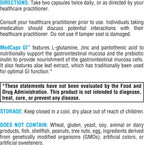 XYMOGEN MedCaps GI - L-Glutamine, Zinc, & Prebiotic Inulin - Gastrointestinal Mucosa Support - 120 Capsules