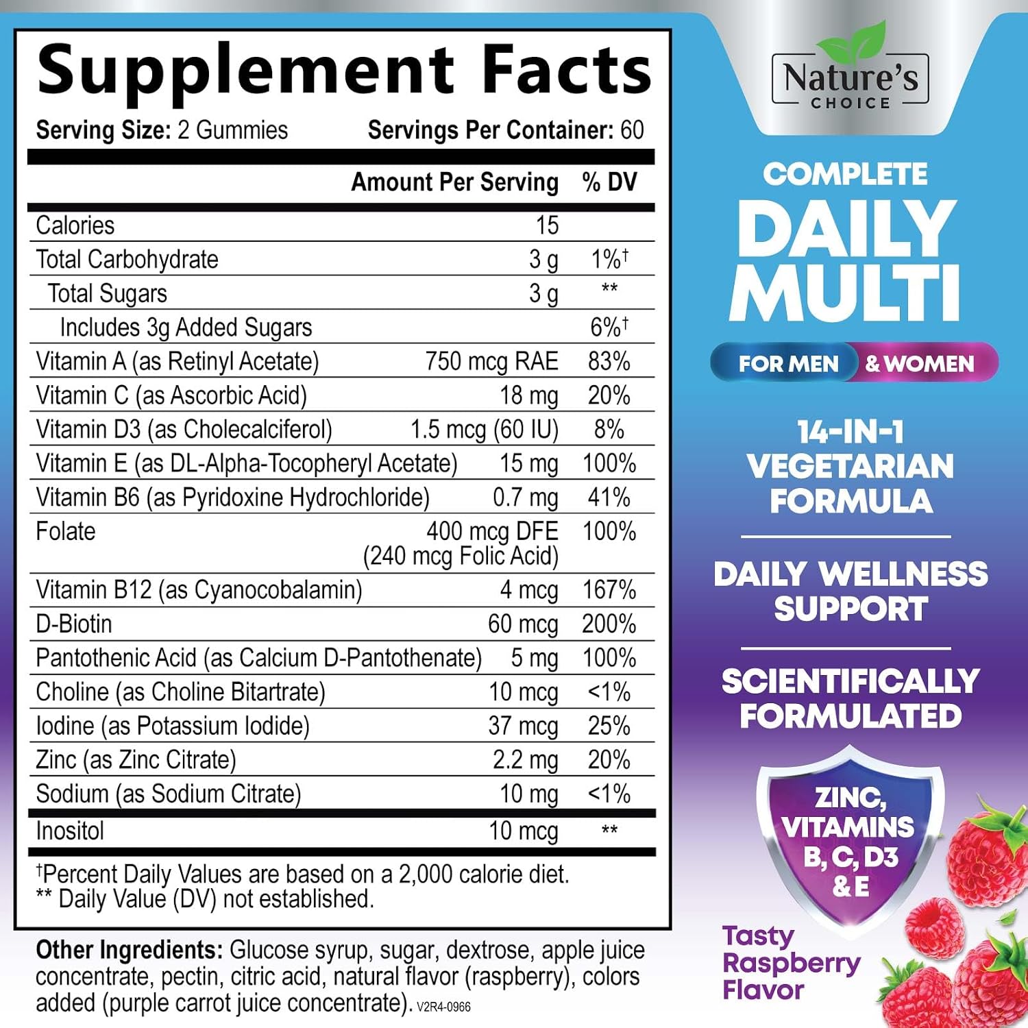 Nature's Choice Multivitamin Gummies for Adults, 120 Gummies