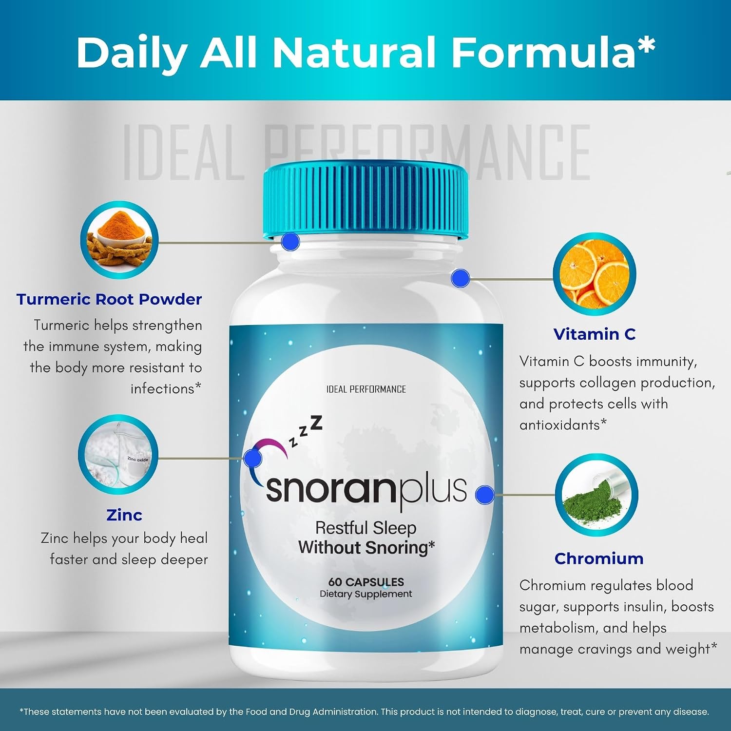 Snoran Plus Cápsulas - Suplemento Natural Antirronquidos (2 Envases)
