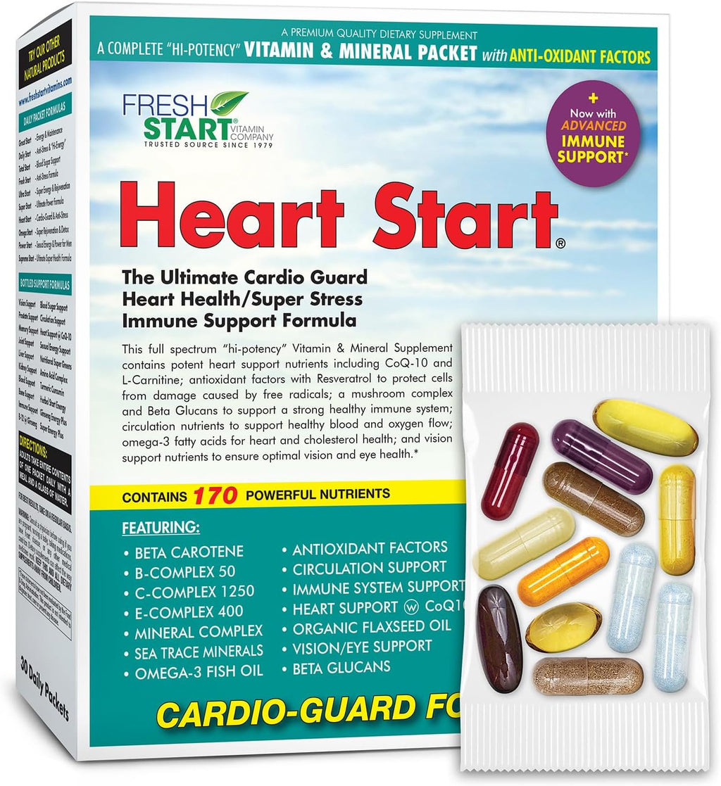 Heart Start All-in-One Daily Vitamin Pack - Apoyo Cardiovascular - 30 Días
