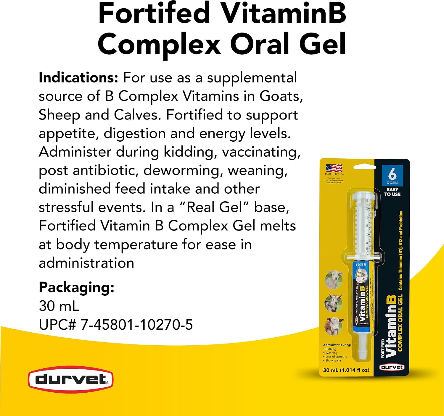 Durvet Vitamin B Complex 30ml