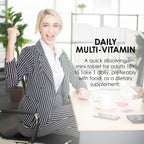 MASON NATURAL Mini Multi Vitaminas - Complejo Multivitamínico Diario (100 comprimidos)