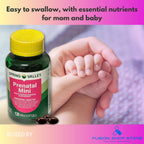 FUSION SHOP STORE – Vitaminas Prenatales para Mujeres, 120 Mini Cápsulas Blandas Multivitamínicas con Omega-3 DHA
