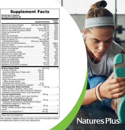 NaturesPlus BrainCeutix Multivitamínico - 90 Cápsulas – Image 4