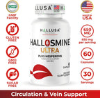 Hallosmine Ultra - Diosmin 500mg y Hesperidin 150mg - 60 cápsulas