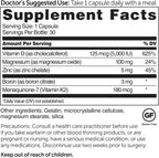 Dr. Whitaker's BeyonD3 - Vitamina D3 5000 UI con K2, Magnesio, Zinc y Boro - 30 Cápsulas