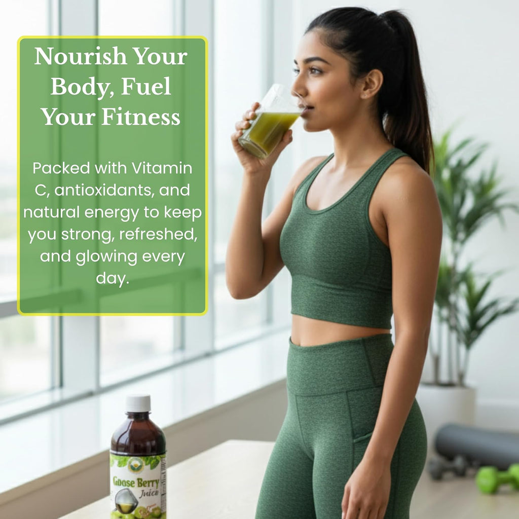 Basic Ayurveda Amla (Indian Gooseberry) Juice | 480 ml | Rich in Natural Vitamin C for Immunity, Skin & Hair | Ayurvedic Detox | No Added Sugar