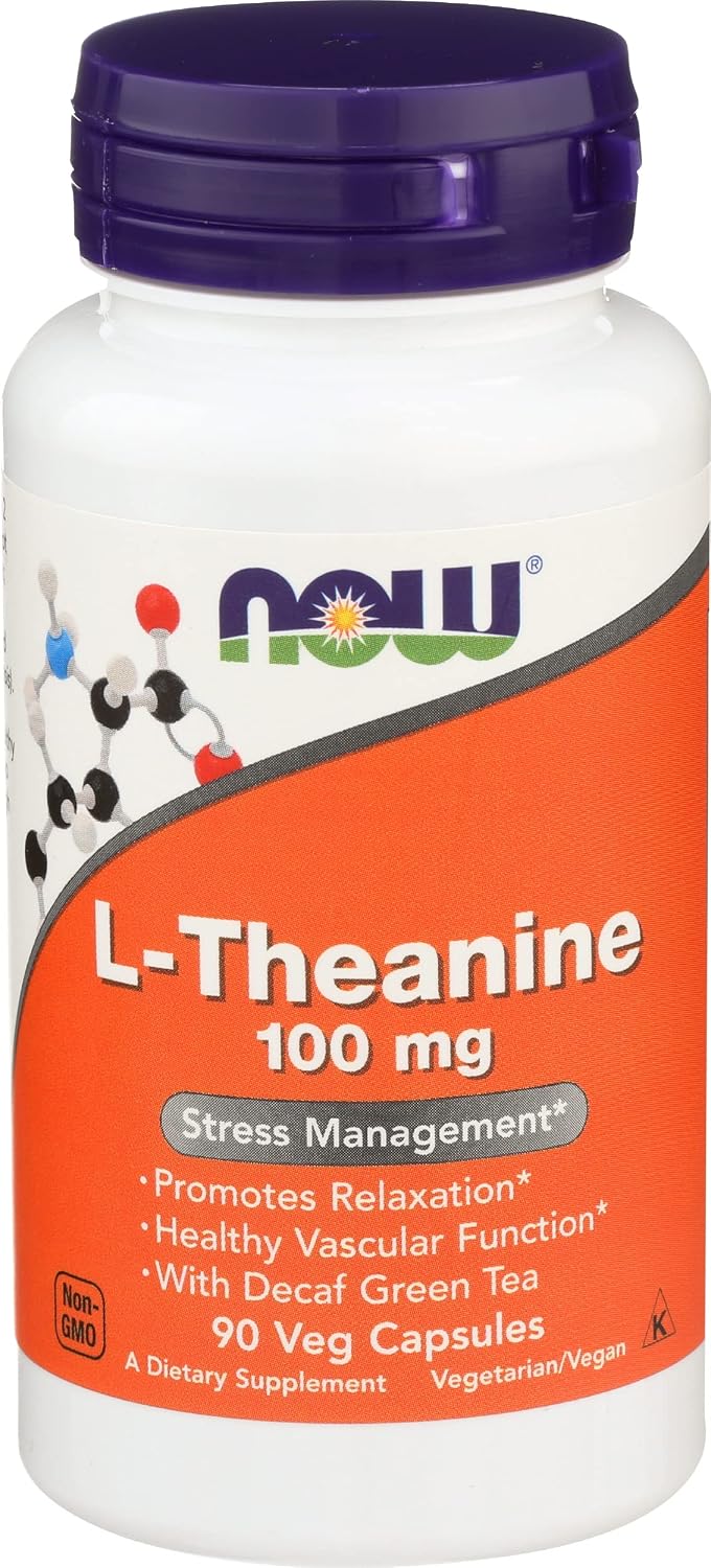 NOW Foods L-Teanina 100 mg, 2 x 90 Cápsulas