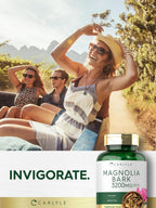 Carlyle Corteza de Magnolia | 180 Cápsulas en Polvo | Suplemento de Extracto Herbal | No-GMO, Sin Gluten