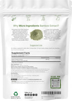 Micro Ingredients Extracto Orgánico de Bambú en Polvo, 227g (378 Raciones) | Suplemento de Silicio Vegetal