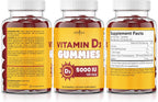 NEW AGE Vitamin D3 5000 IU Gummies - 120 Gominolas (Pack de 2)
