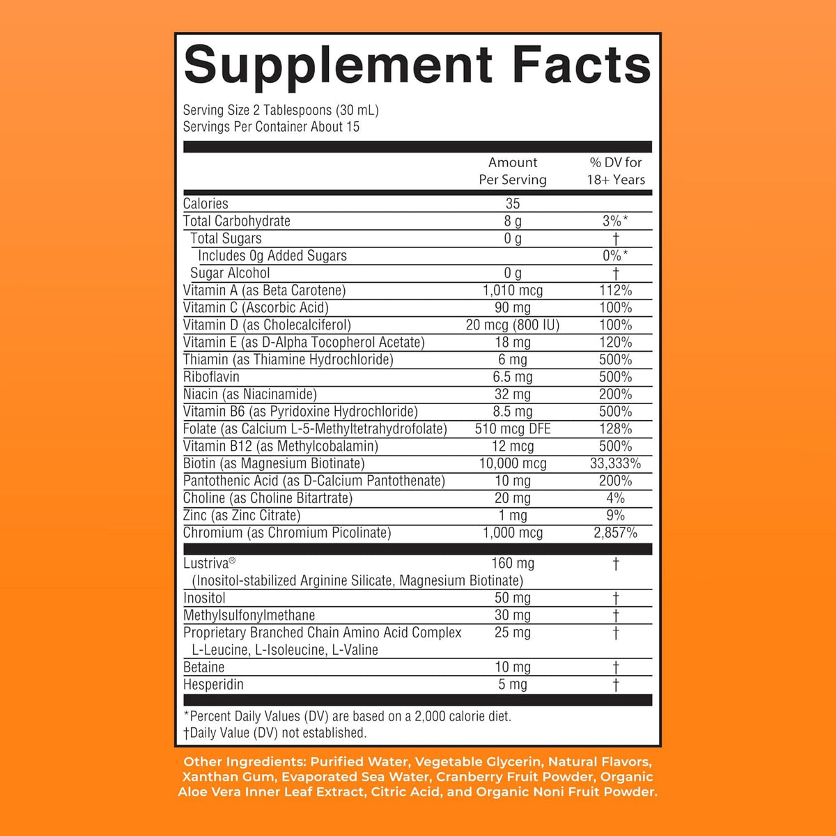 MaryRuth's Multivitamínico Líquido + Crecimiento Capilar - Clínicamente Testado con Biotina 10000 mcg - 450 ml - görsel 9
