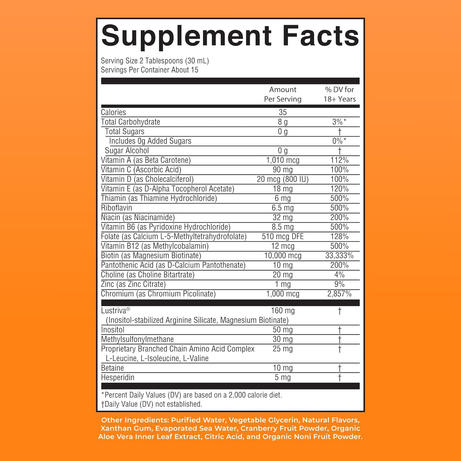 MaryRuth's Multivitamínico Líquido + Crecimiento Capilar - Clínicamente Testado con Biotina 10000 mcg - 450 ml