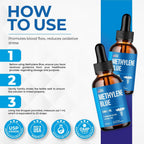 Azul de Metileno Gotas 1% Grado USP - Suplemento para Humanos (60 ml)