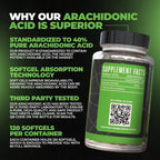 Arachidone, Ácido Araquidónico 1500 mg, 120 Cápsulas Blandas