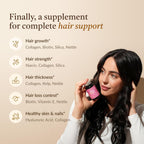 18-en-1 Hair Growth Supplement | Colágeno, Biotina, Ortiga y Bambú