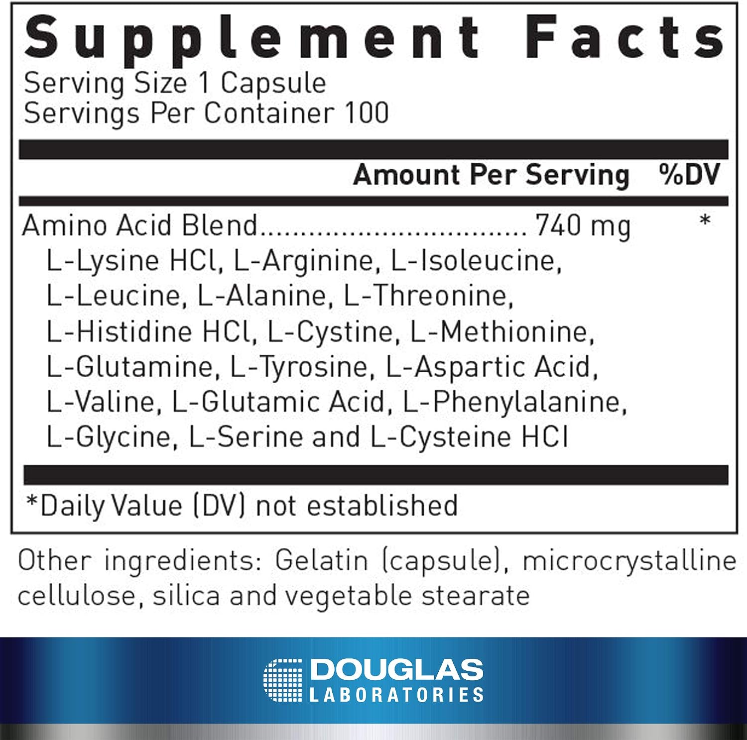 Douglas Laboratories Aminoblend | Mezcla equilibrada de aminoácidos | 100 cápsulas