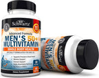 Multivitamínico Diario para Hombres Mayores de 50 Años - Con Zinc, Vitaminas A, B, C, D3, E - Apoyo para la Salud del Corazón y el Cerebro - 60 Cápsulas