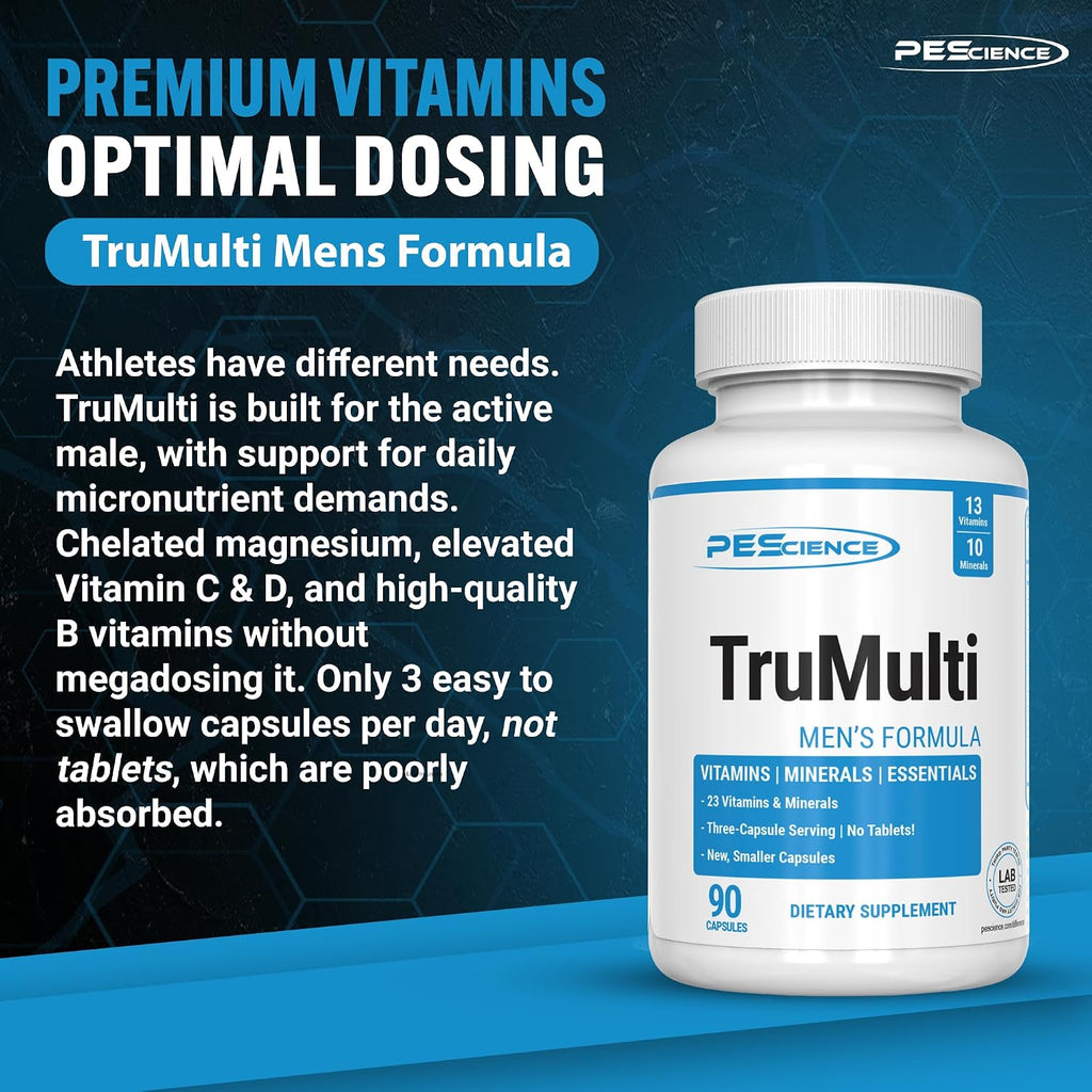 PEScience TruMulti Multivitamin for Men, 90 Capsules