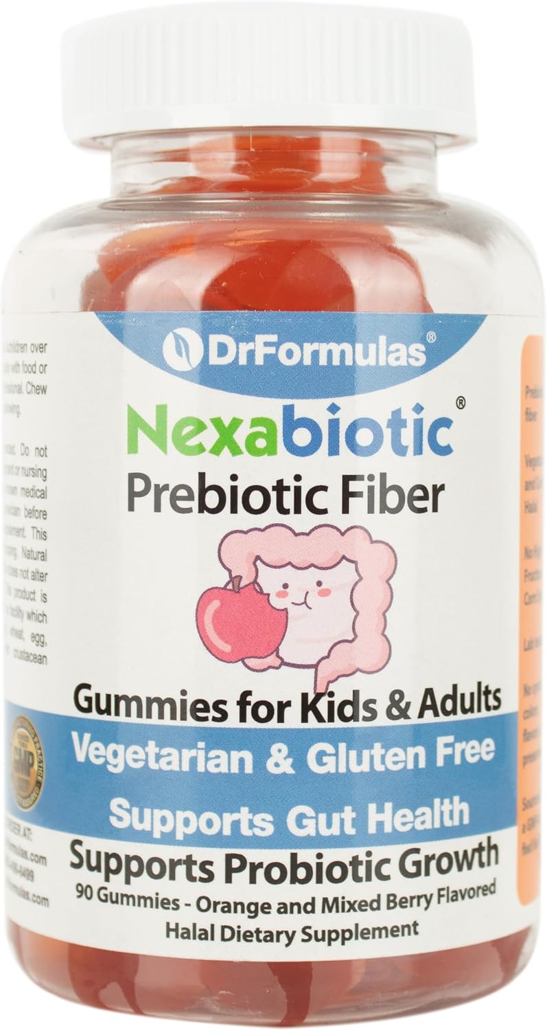 DrFormulas Nexabiotic Prebiotic Fiber Gummies for Kids & Adults - Digestive Health