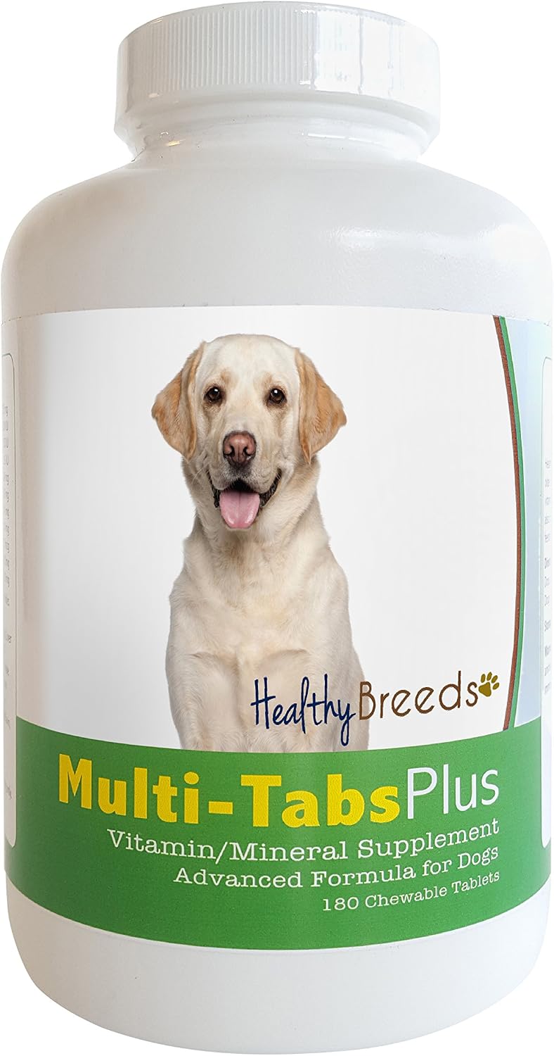 Healthy Breeds Multi-Tabs Plus Chews for Labrador Retriever Dogs - 180 Count