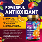 Built by Nature Vitamina C Masticable con Escaramujo - 1000 mg - Sabor Naranja - 60 Comprimidos