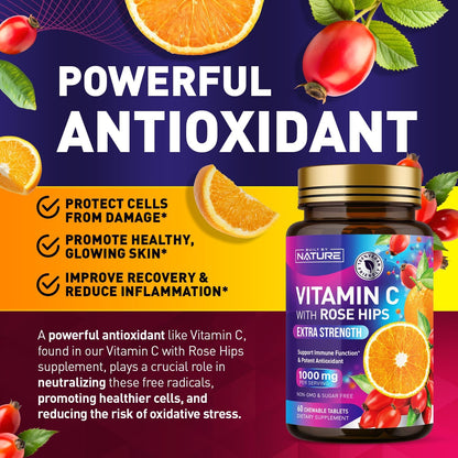 Built by Nature Vitamina C Masticable con – Formación normal de colágeno: La vitamina C contribuye a la formación – Image 3