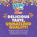 Vital+Boon Dippin' Dots - Gominolas Multivitamínicas para Adultos - Vitaminas A, B6, C, D3, E y Ácido Fólico - Vegetarianas, No GMO, Sin Gluten (60 Unidades)
