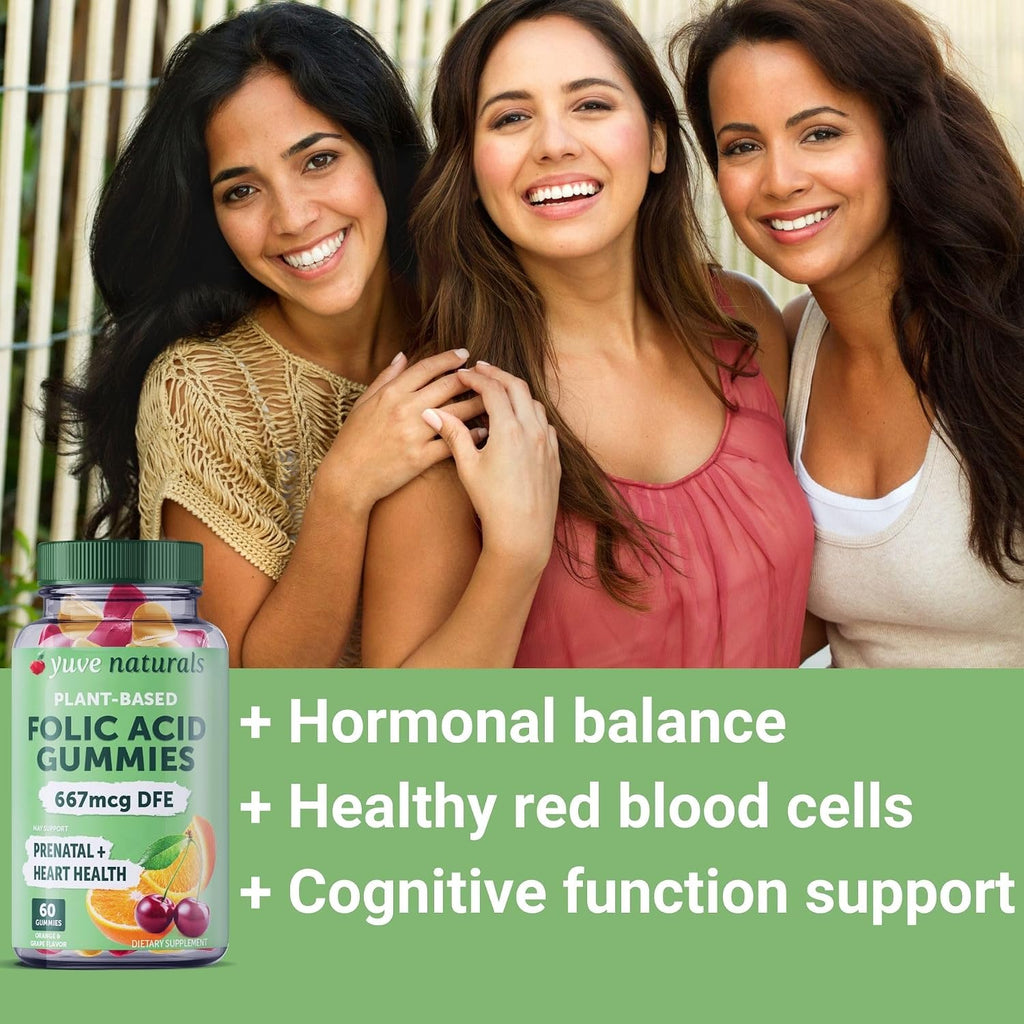 Yuve Gominolas Prenatales con Ácido Fólico 667 mcg DFE – 60 gominolas