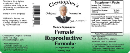 Christopher's Original Formulas Fórmula Femenina – 100 Cápsulas Vegetarianas – Mezcla de Hierbas para Mujeres – Image 4