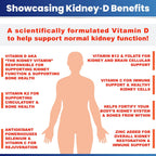 Kidney-D, Suplemento Renal con Vitamina D3 Optimizado para la Salud de los Riñones