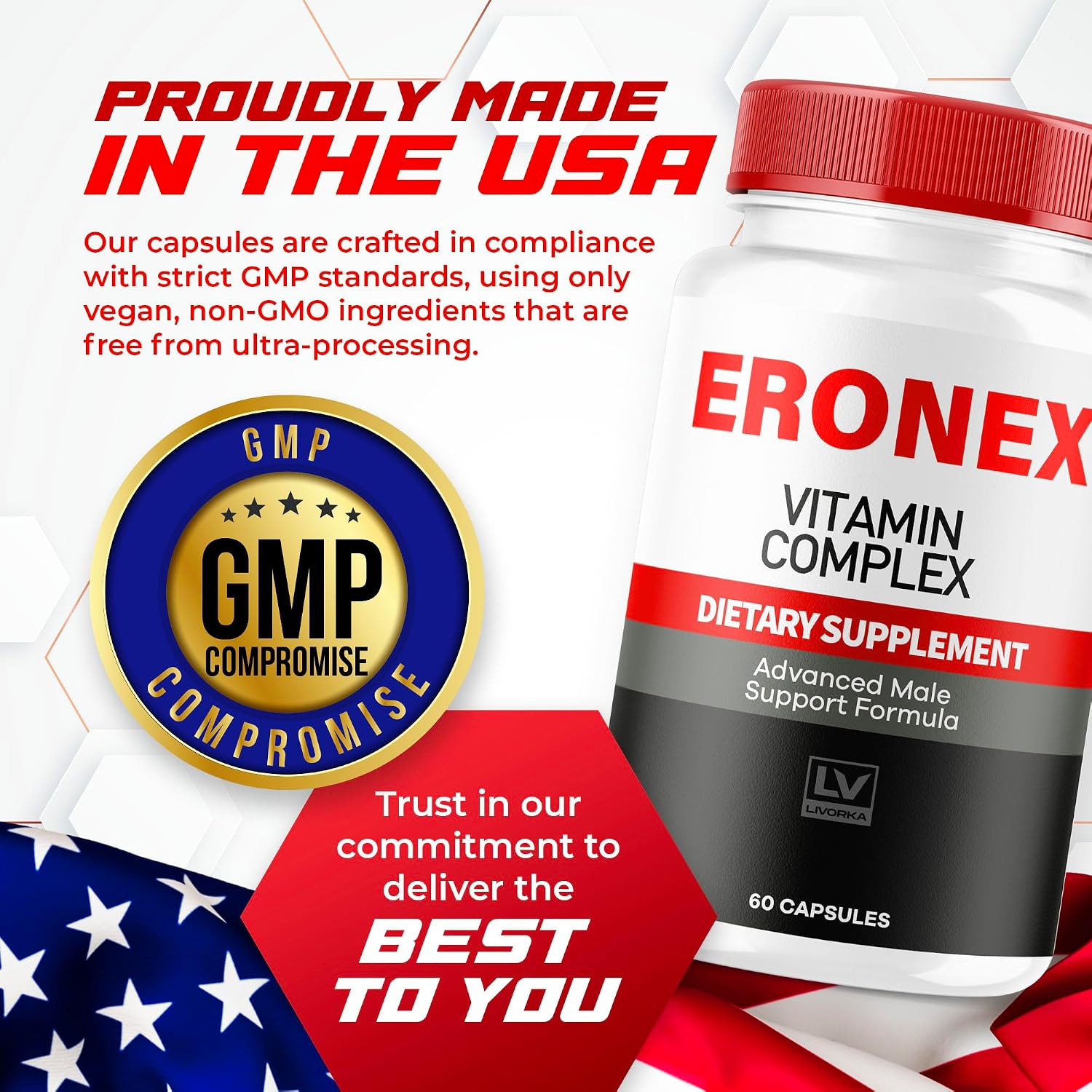 Eronex Complexo Vitamínico - 300 Cápsulas (Suministro para 5 Meses)