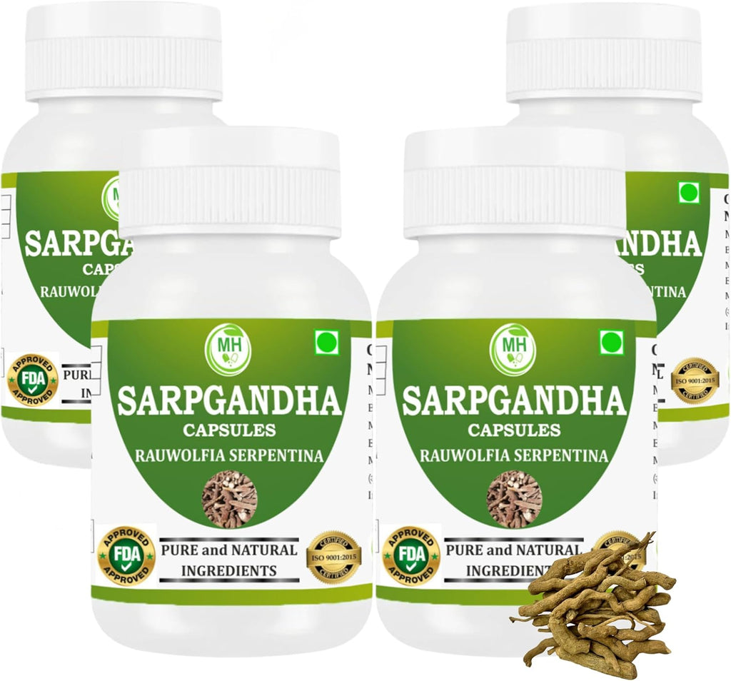 Morsan Healthcare Rauwolfia Serpentina (Sarpgandha) Cápsulas – 60 Cápsulas Veganas | 500 mg Extracto Herbal