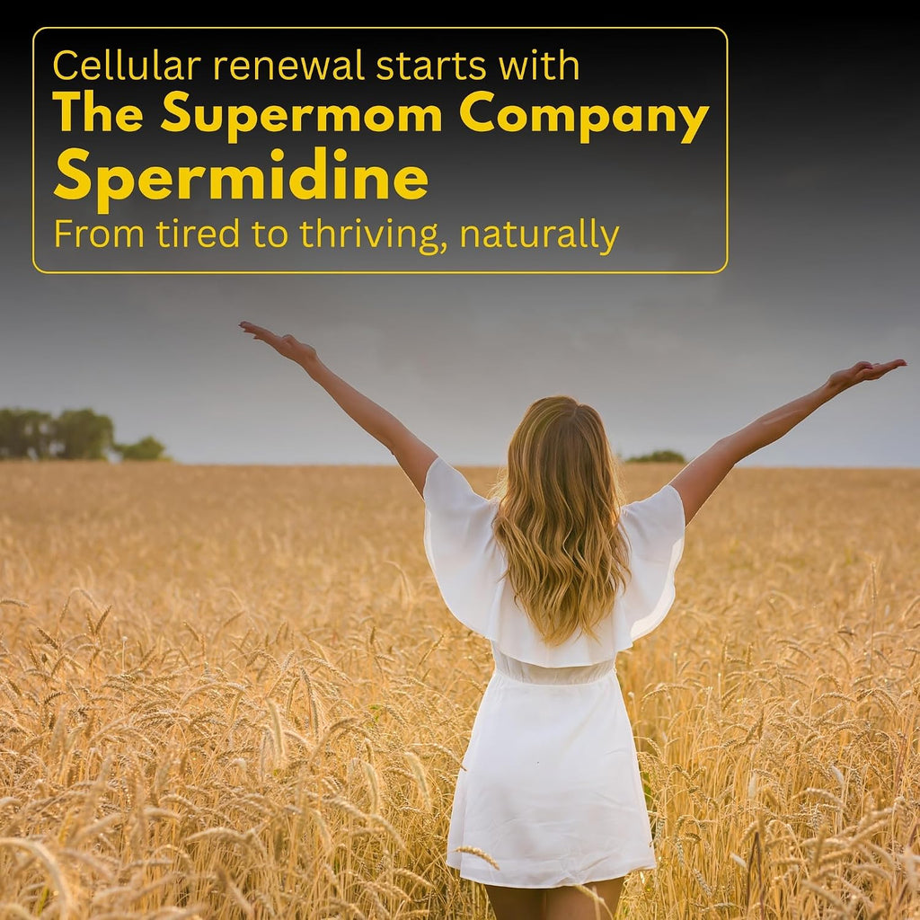 Spermidine Supplement – 60 Cápsulas Vegetales – Extracto de Germen de Trigo con 1000 mg de Espermidina y BioPerine