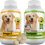 Amazing Combo Omega-3 y Probióticos para Perros - Masticables - 240 Unidades
