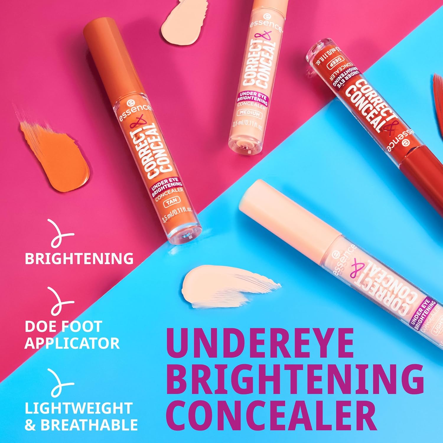 Essence Correct & Conceal Under Eye Brightening Concealer - Tono Tan
