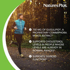 NaturesPlus Herbal Actives Gugulipid, Extended Release, 1000 mg, 30 Comprimidos Veganos