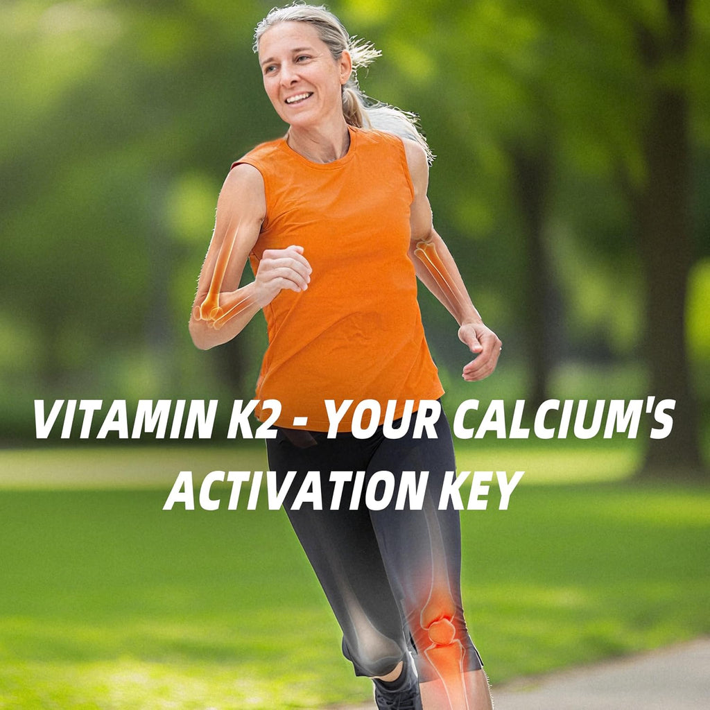 Vitamin K2 MK-7 Gominolas 100mcg, Extra Strength, Sabor Naranja Natural, Vegano, 120 Gominolas