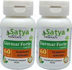 Gurmar Forte Cápsulas 500 mg - Extracto de Gudmar (Gymnema Sylvestre) - 120 Cápsulas Vegetales (2 Envases de 60)