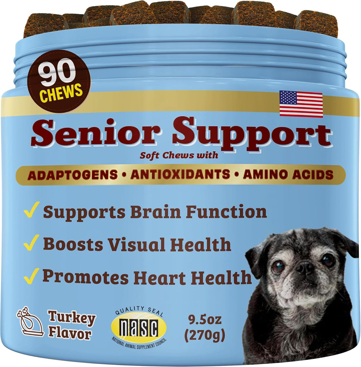 Natural Dog Company Vitaminas para Perros – Lion's Mane (Hericium erinaceus) : Un hongo medicinal que puede apoyar – Image 1