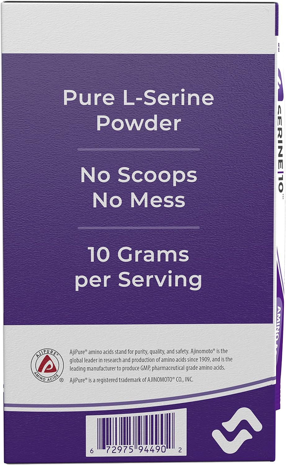 SERINE10 L-Serine Nootropics Packets - 30 Sobres de 10 g (30000 mg)