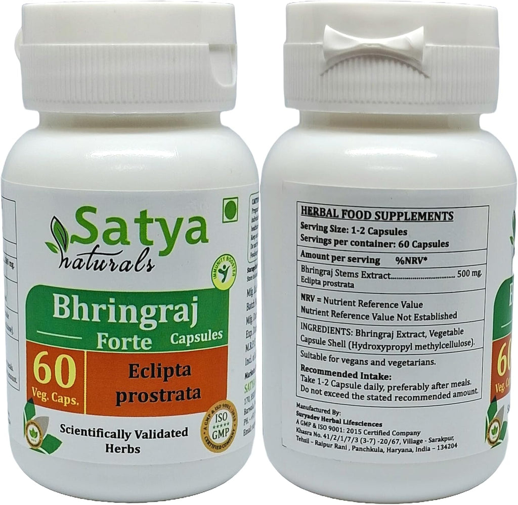 Bhringraj Cápsulas, 500mg, 60 Cápsulas (Pack de 2)