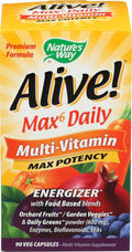 Nature's Way Alive! Max 6 Daily Multi-Vitamin - 90 Cápsulas Veganas